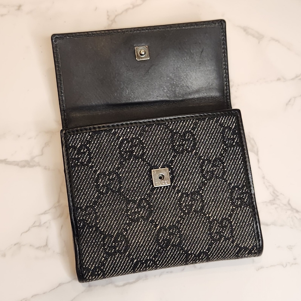 Auth Gucci GG Canvas/Leather Bifold Wallet - Picture 8 of 14